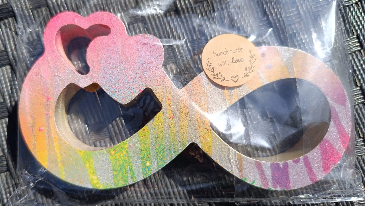 Infinite Love - Two Hearts Become One - Beautifully Handcrafted Decorative Ornament
