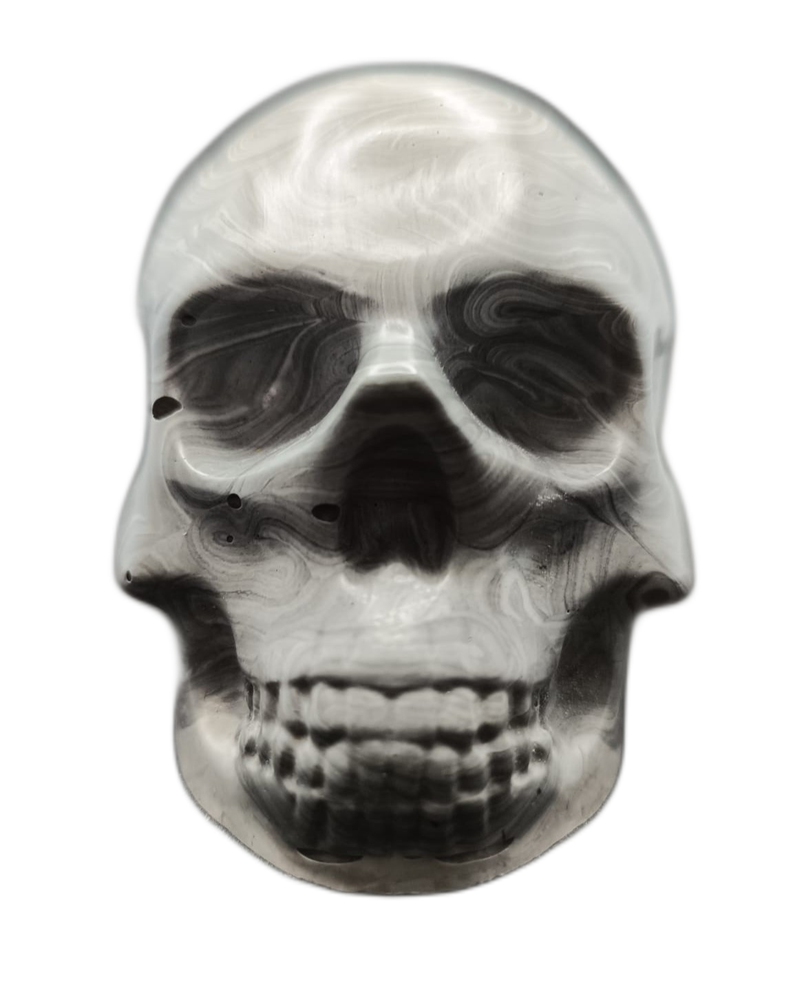 Large Handcrafted Skull Ornament – Jesmonite & Epoxy Resin | Decorative & Functional Art