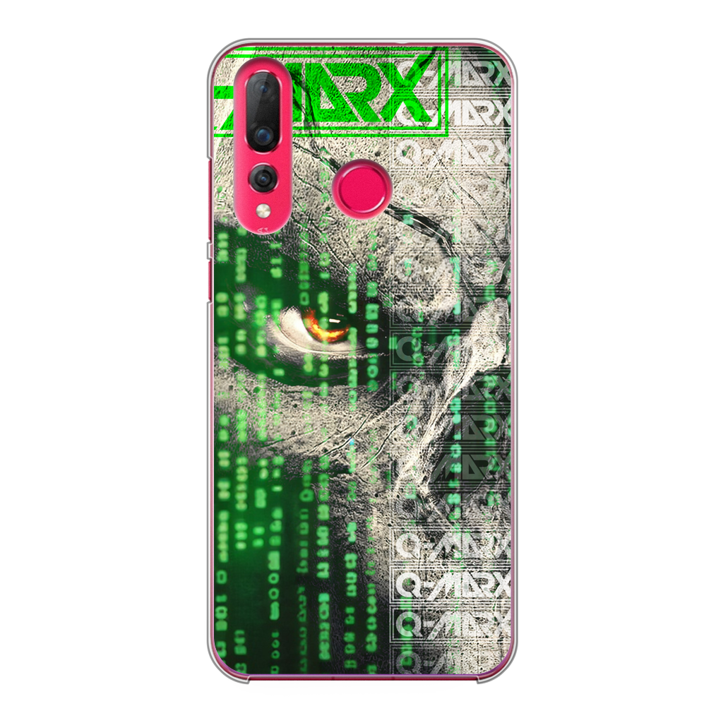 Q-Marx - Matrix Skull Back Printed Transparent Hard Phone Case