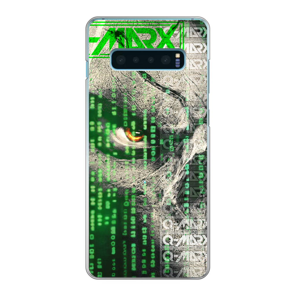Q-Marx - Matrix Skull Back Printed Transparent Hard Phone Case