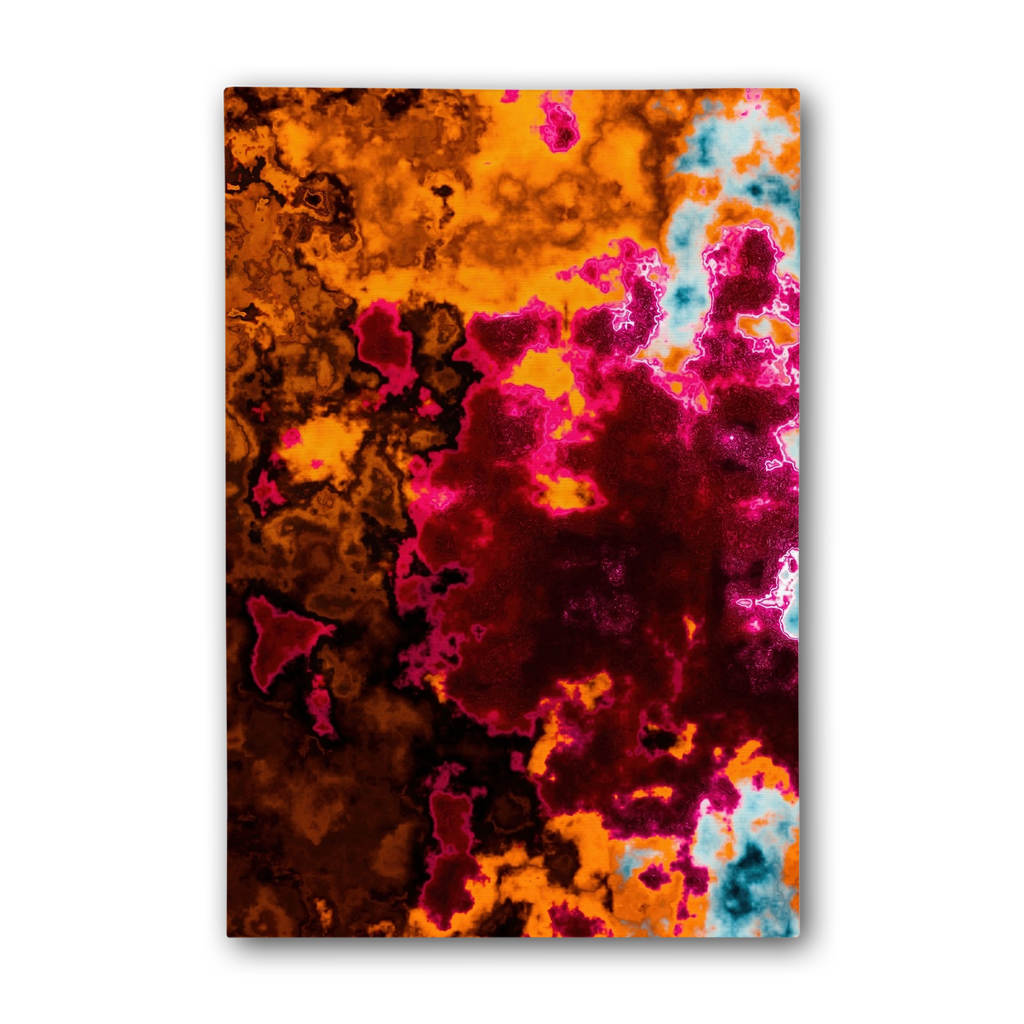 Abstract Lava Premium Stretched Canvas