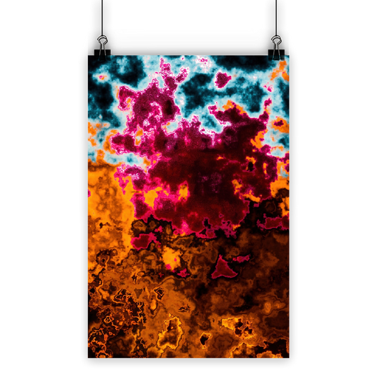 Abstract Lava Classic Poster