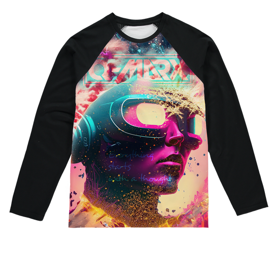 Q-MARX - Everything Starts With a Thought Sublimation Baseball Long Sleeve T-Shirt