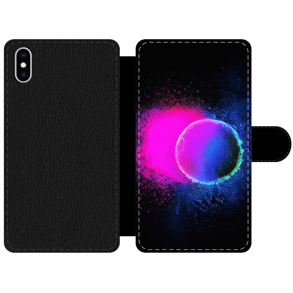 Neon Hole Front Printed Wallet Cases