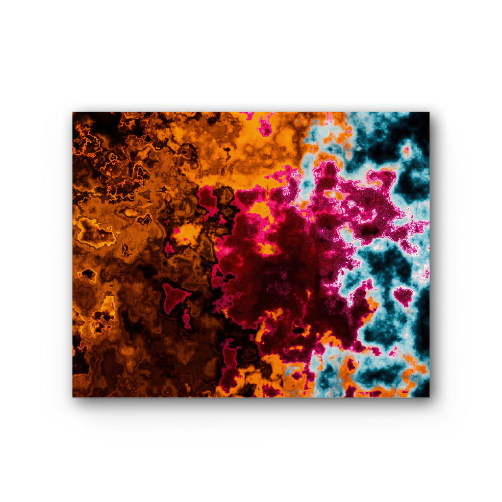 Abstract Lava Premium Stretched Canvas