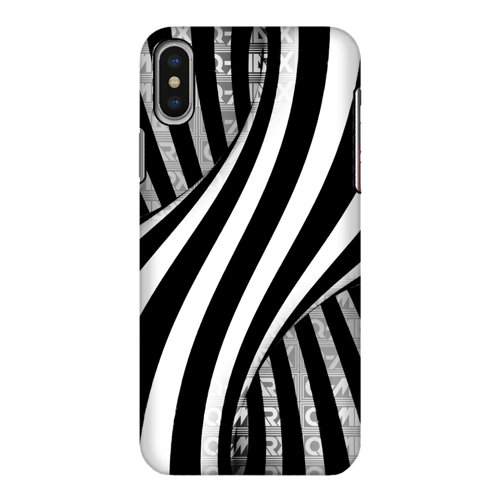 Q-MARX - Monochromatic Swirl Fully Printed Tough Phone Case