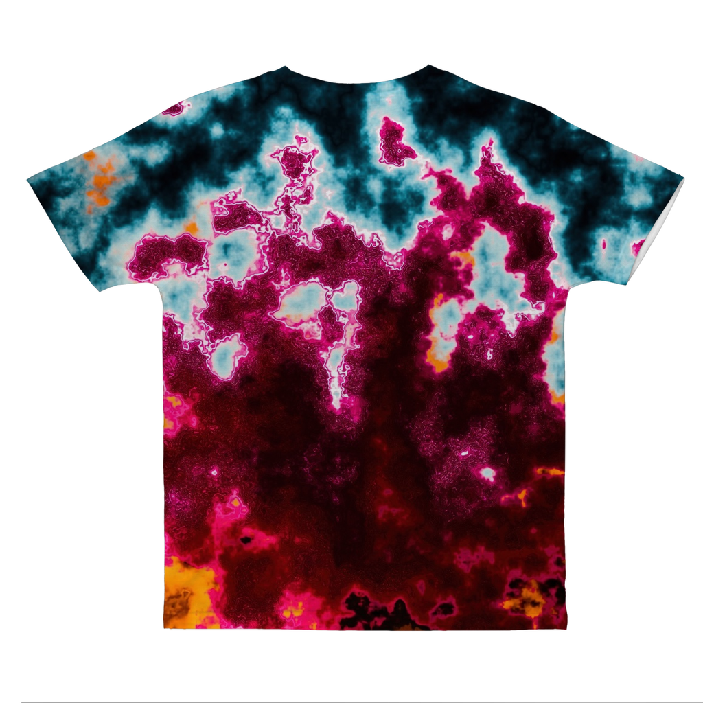 Abstract Lava Classic Sublimation Adult T-Shirt