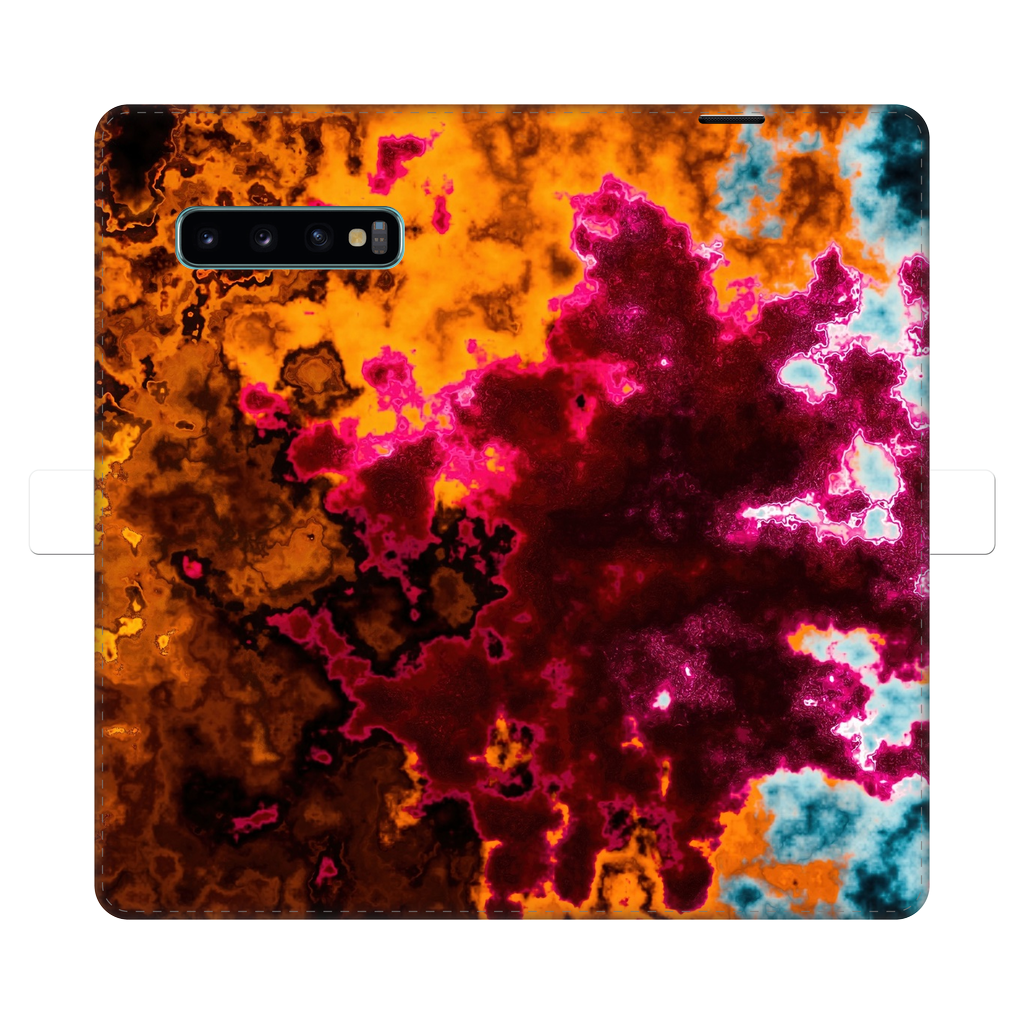Abstract Lava Fully Printed Wallet Cases