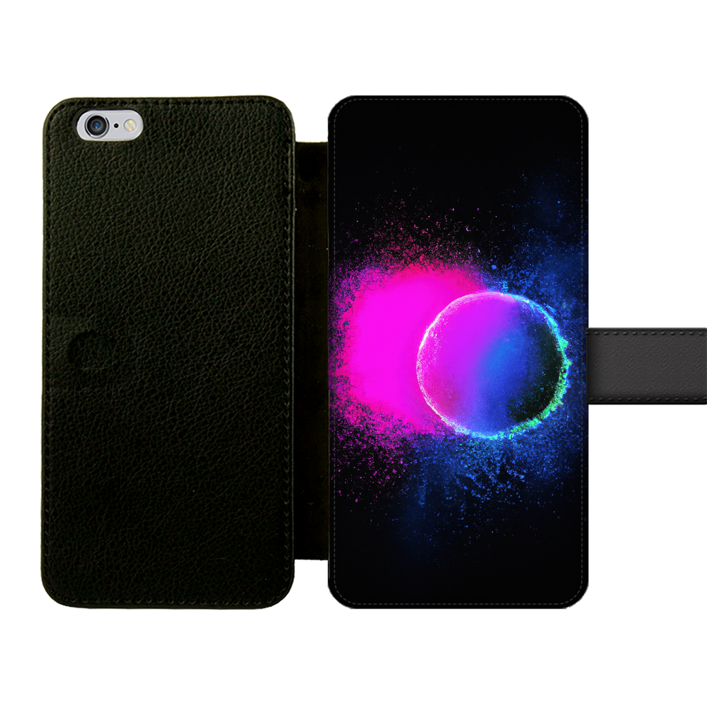 Neon Hole Front Printed Wallet Cases