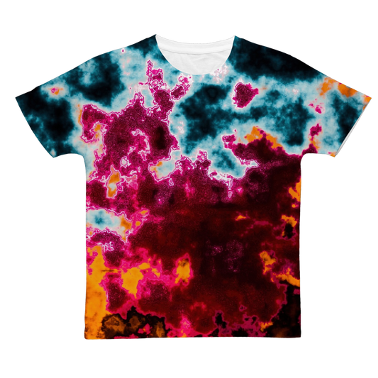Abstract Lava Classic Sublimation Adult T-Shirt