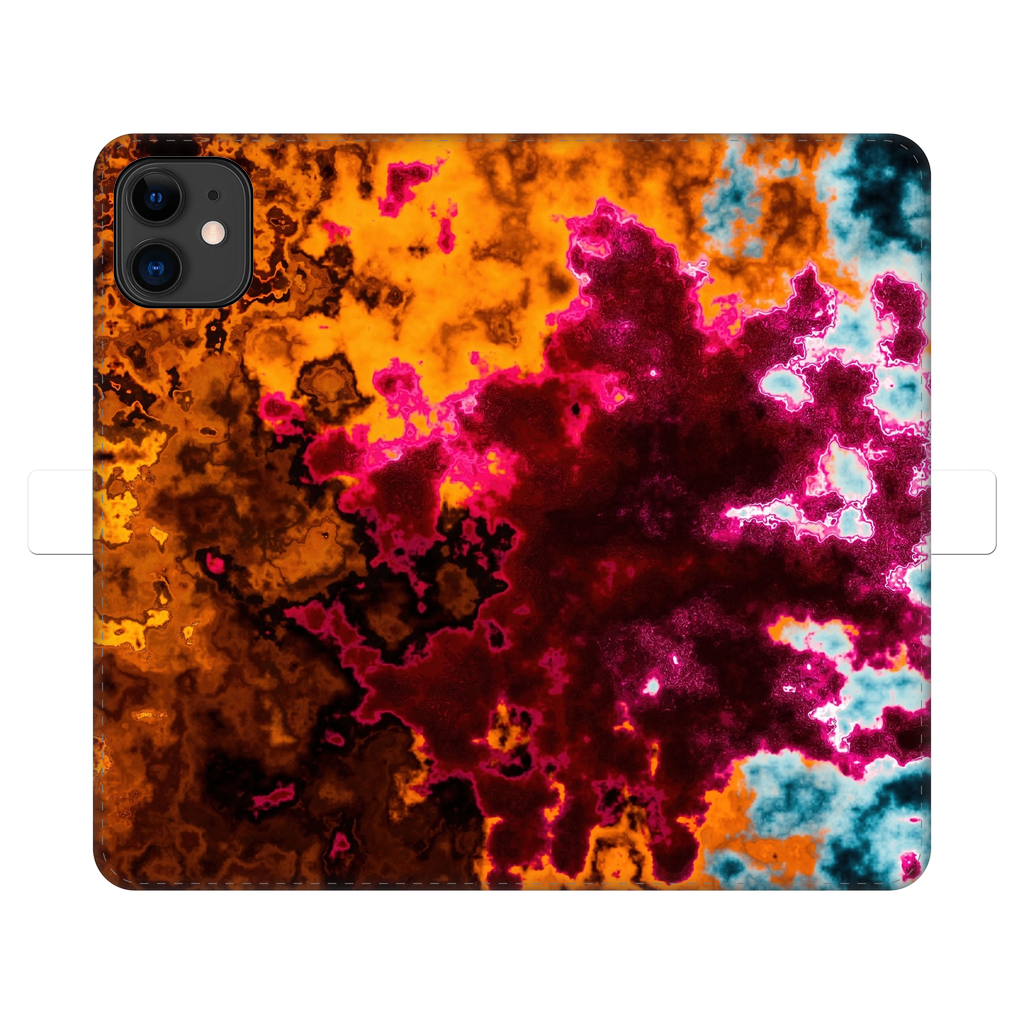 Abstract Lava Fully Printed Wallet Cases