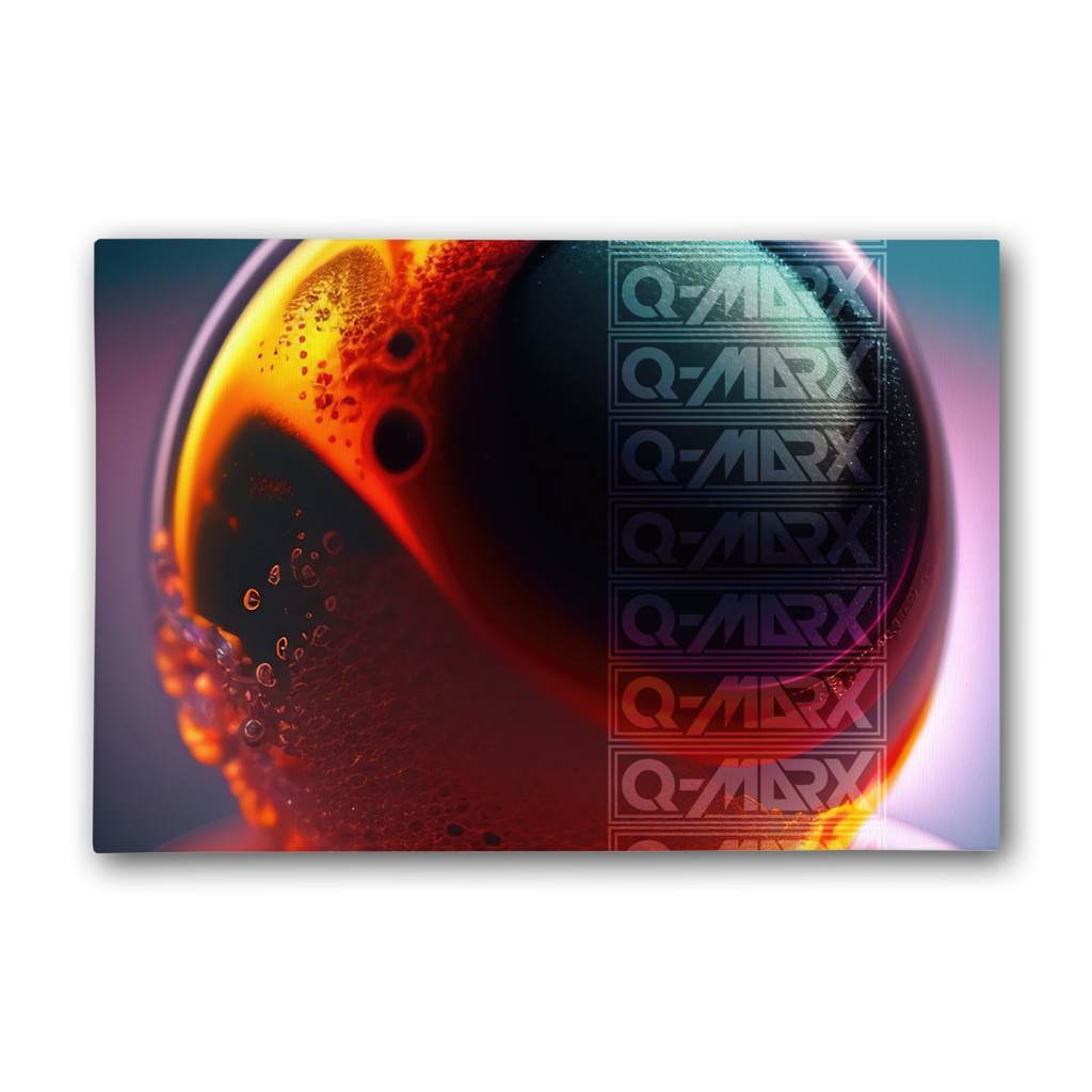 Q-MARX - Orbital Reality Premium Stretched Canvas