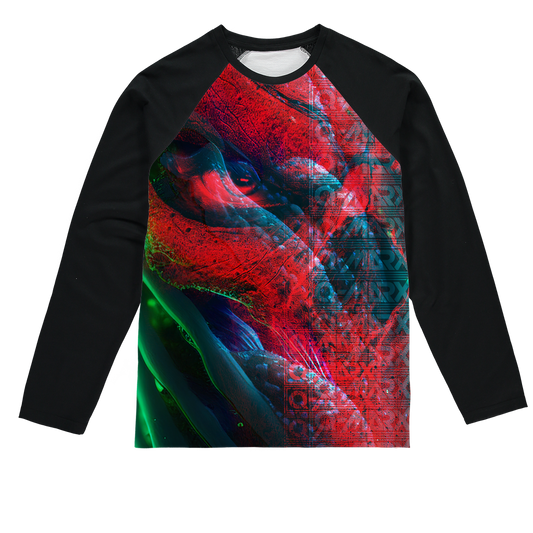 Q-MARX - Neon Nightmare Sublimation Baseball Long Sleeve T-Shirt