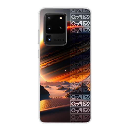 Q-Marx - Sand-dune Jupiter Back Printed Transparent Soft Phone Case